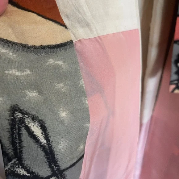 Colorful Abstract Pattern Kimono Robe - Picture 3 of 5